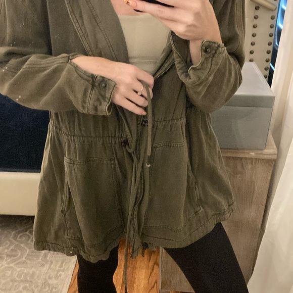 Free people army green jacket🍁🍁🍁🍁 - Picture 9 of 10